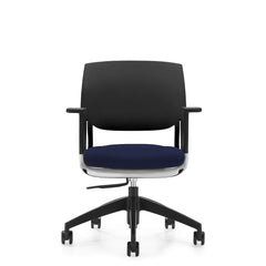 Customized Novello Upholstered Seat & Polypropylene Back Chair