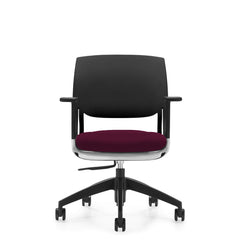 Customized Novello Upholstered Seat & Polypropylene Back Chair