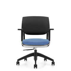 Customized Novello Upholstered Seat & Polypropylene Back Chair