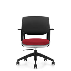 Customized Novello Upholstered Seat & Polypropylene Back Chair