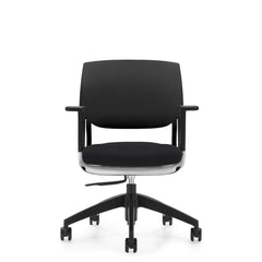 Customized Novello Upholstered Seat & Polypropylene Back Chair