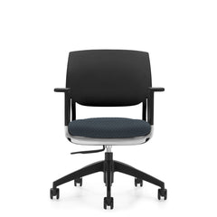 Customized Novello Upholstered Seat & Polypropylene Back Chair