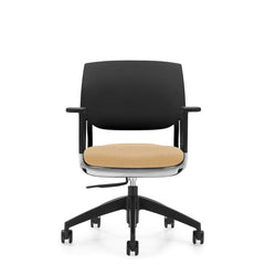 Customized Novello Upholstered Seat & Polypropylene Back Chair