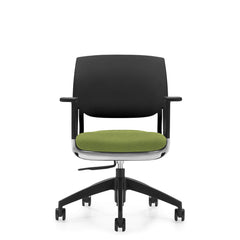 Customized Novello Upholstered Seat & Polypropylene Back Chair