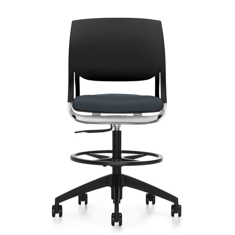 Customized Novello Upholstered Seat & Polypropylene Back Chair