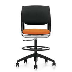 Customized Novello Upholstered Seat & Polypropylene Back Chair