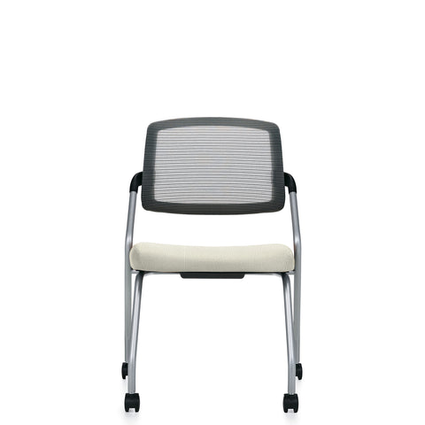 Customized Flip Up Seat Nesting Chair with Casters