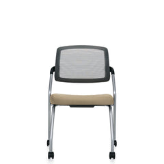 Customized Flip Up Seat Nesting Chair with Casters