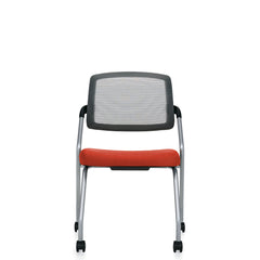 Customized Flip Up Seat Nesting Chair with Casters