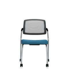 Customized Flip Up Seat Nesting Chair with Casters