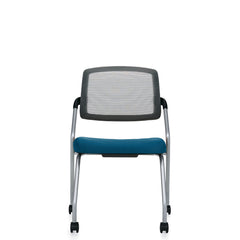 Customized Flip Up Seat Nesting Chair with Casters