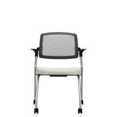 Customized Flip Up Seat Nesting Chair with Casters