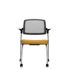 Customized Flip Up Seat Nesting Chair with Casters