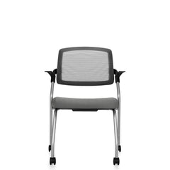 Customized Flip Up Seat Nesting Chair with Casters