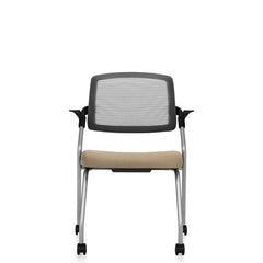 Customized Flip Up Seat Nesting Chair with Casters