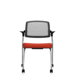 Customized Flip Up Seat Nesting Chair with Casters