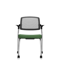 Customized Flip Up Seat Nesting Chair with Casters