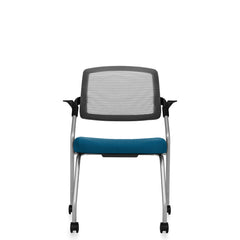 Customized Flip Up Seat Nesting Chair with Casters