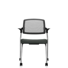 Customized Flip Up Seat Nesting Chair with Casters