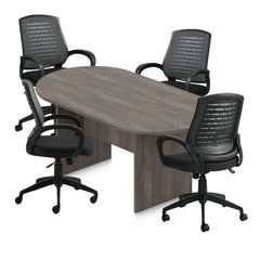 6ft, 8ft, 10ft Racetrack Conference Table and Chair (G10902B) Set