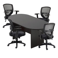 6ft, 8ft, 10ft Racetrack Conference Table and Chair (G11320B) Set