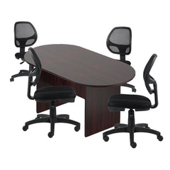 6ft, 8ft, 10ft Racetrack Conference Table and Chair (G11642B) Set