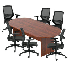 6ft, 8ft, 10ft Racetrack Conference Table and Chair (G12112B) Set