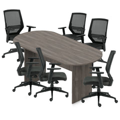 6ft, 8ft, 10ft Racetrack Conference Table and Chair (G12112B) Set