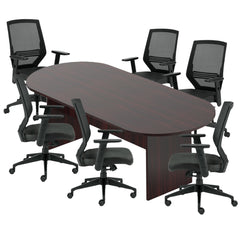 6ft, 8ft, 10ft Racetrack Conference Table and Chair (G12112B) Set