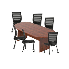 6ft, 8ft, 10ft Racetrack Conference Table and Chair (G10706B) Set