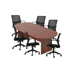 6ft, 8ft, 10ft Racetrack Conference Table and Chair (G13026B) Set