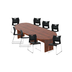 6ft, 8ft, 10ft Racetrack Conference Table and Chair (6621) Set