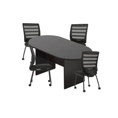 6ft, 8ft, 10ft Racetrack Conference Table and Chair (G10706B) Set