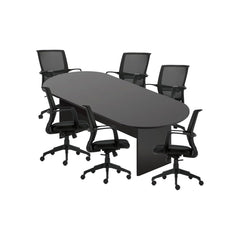 6ft, 8ft, 10ft Racetrack Conference Table and Chair (G13026B) Set