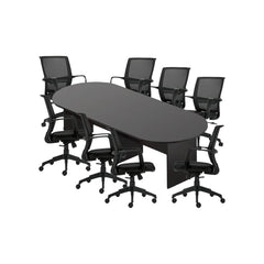 6ft, 8ft, 10ft Racetrack Conference Table and Chair (G13026B) Set