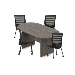 6ft, 8ft, 10ft Racetrack Conference Table and Chair (G10706B) Set