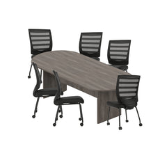 6ft, 8ft, 10ft Racetrack Conference Table and Chair (G10706B) Set