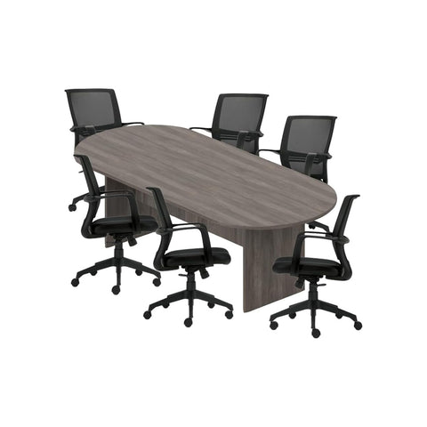 6ft, 8ft, 10ft Racetrack Conference Table and Chair (G13026B) Set