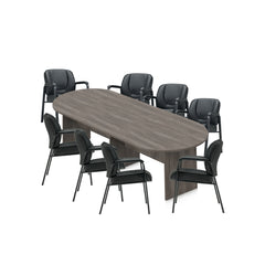 6ft, 8ft, 10ft Racetrack Conference Table and Chair (G3915B) Set