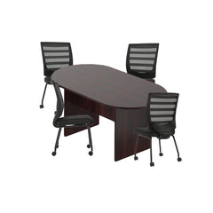 6ft, 8ft, 10ft Racetrack Conference Table and Chair (G10706B) Set