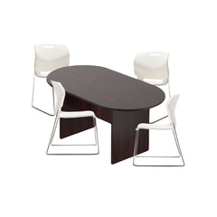 6ft, 8ft, 10ft Racetrack Conference Table and Chair (6711) Set