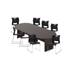 6ft, 8ft, 10ft Racetrack Conference Table and Chair (6621) Set