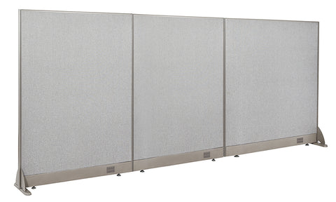 GOF 108"W x 48”/60”/72”H, Wall-Mounted Fabric Partition Package