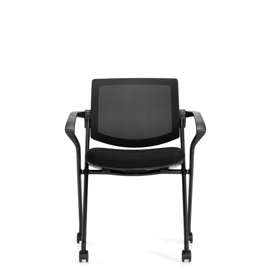 Mesh Back Flip Seat Nesting Chair