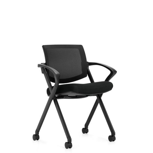 Mesh Back Flip Seat Nesting Chair