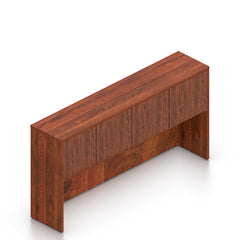 66"x24" Credenza Shell with Two Hanging B/F Pedestals and Hutch