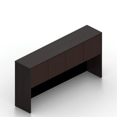 U71B - 6' x 8.5' U-Shape Workstation(Rectangular Desk with B/B/F and F/F Pedestal) Hutch Added