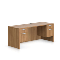 71"x24" Credenza shell with Two Hanging B/F pedestals