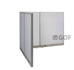 GOF 60"D x 78"W x 48”/60”/72”H, L-Shaped Freestanding Fabric Partition Package