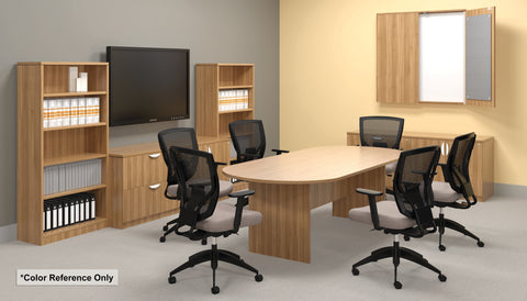 6ft, 8ft, 10ft Racetrack Conference Table and Chair (6711) Set